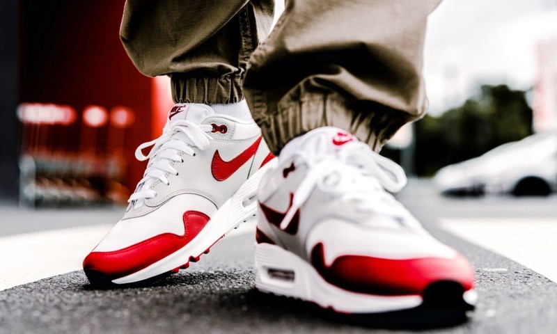 Nike Air Max 90 1 University Red AJ7695 100 Grailify